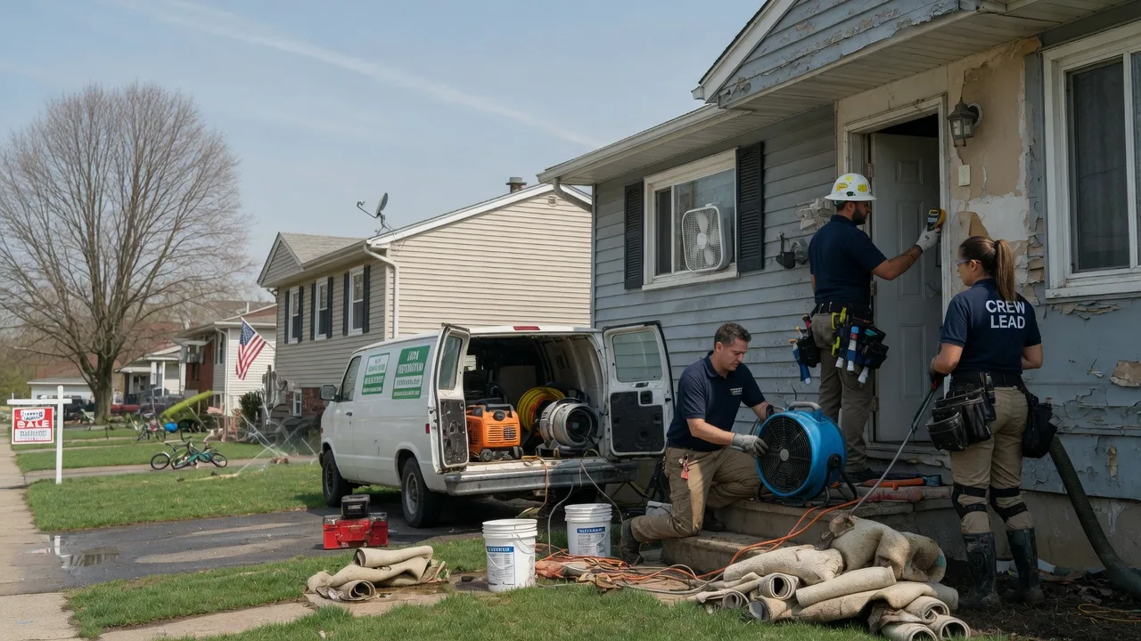 Flood Cleanup in Columbia Station, OH near me
