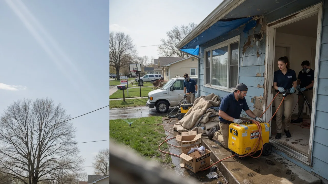Basement Flood Cleanup in Columbia Station, OH near me